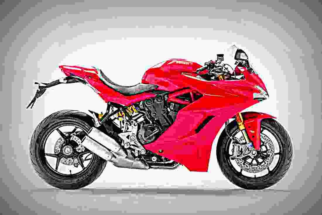 Ducati SuperSport 2017 4 motorbike A4 Photo Print