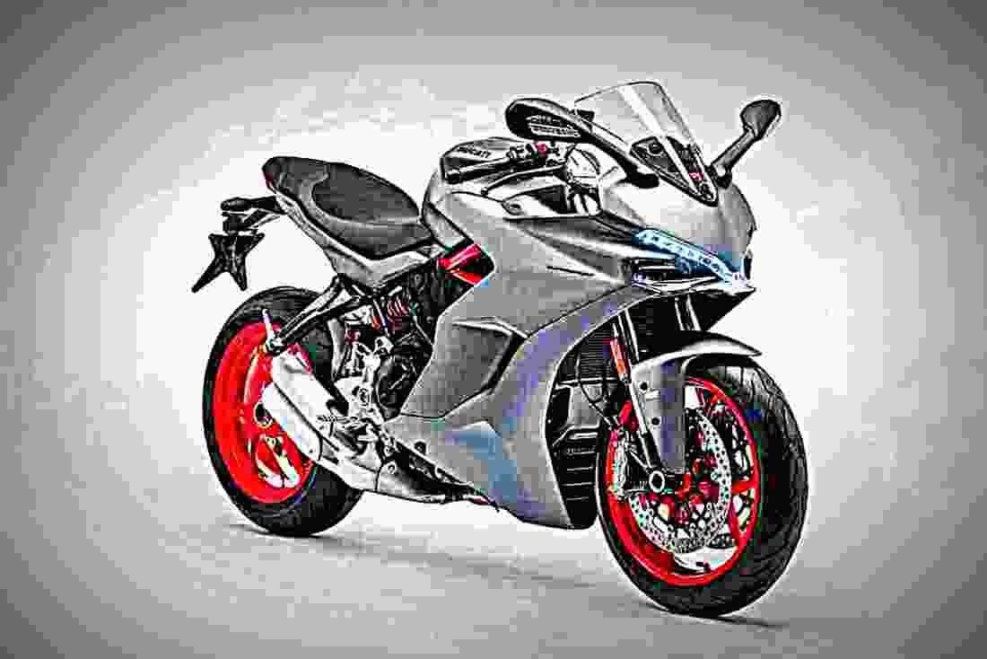 Ducati SuperSport 2019 2 motorbike A4 Photo Print