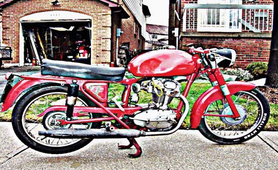 Ducati T175 motorbike A4 Photo Print