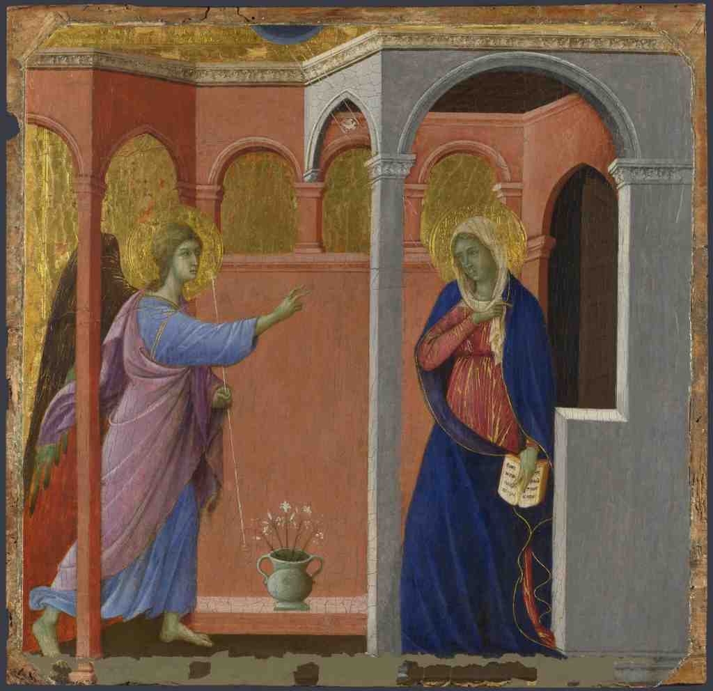 Duccio The Annunciation A4 Photo Print