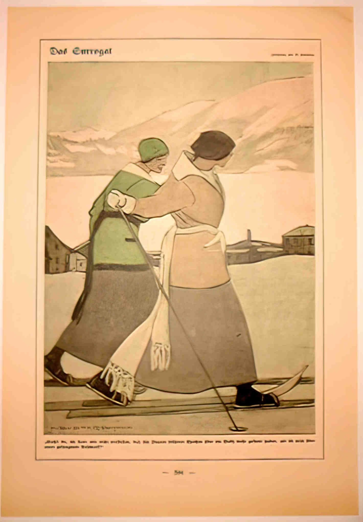 DudovichSkiers Advert A4 Photo Print