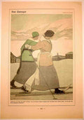 DudovichSkiers Vintage Advert A4 Photo Print