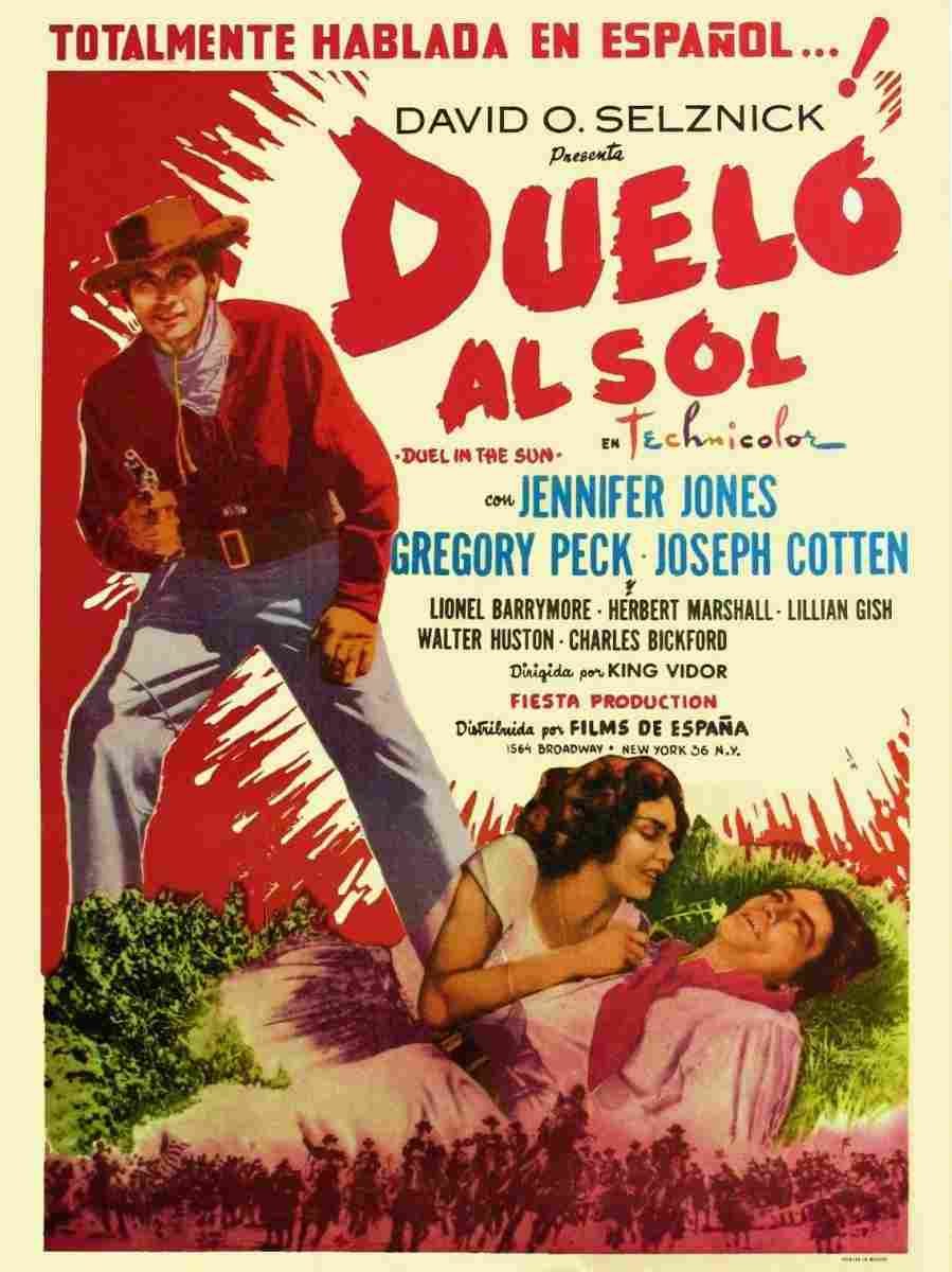 Duel in the Sun 01  film star poster A4 Photo Print