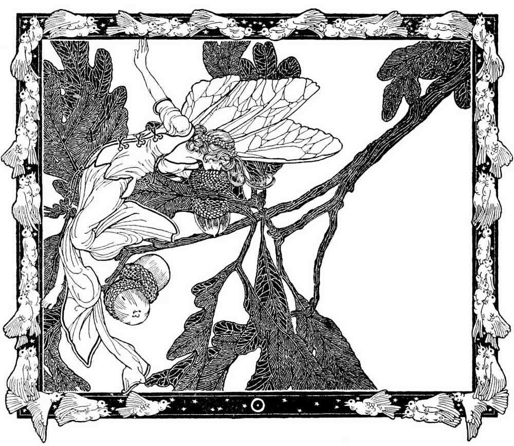 Dugald S Walker v 1 Page 014 Fairy Art Vintage Illustration A4 Photo Print