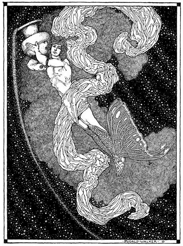 Dugald S Walker v 1 Page 105 Fairy Art Vintage Illustration A4 Photo Print
