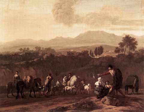 Dujardin Karel Landscape In The Roman Campagn A4 Photo Print