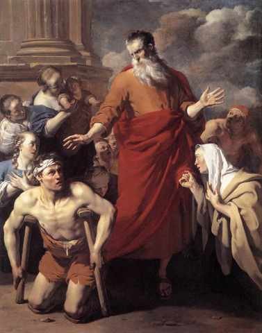 Dujardin Karel St Paul Healing The Cripple At Lystr A4 Photo Print