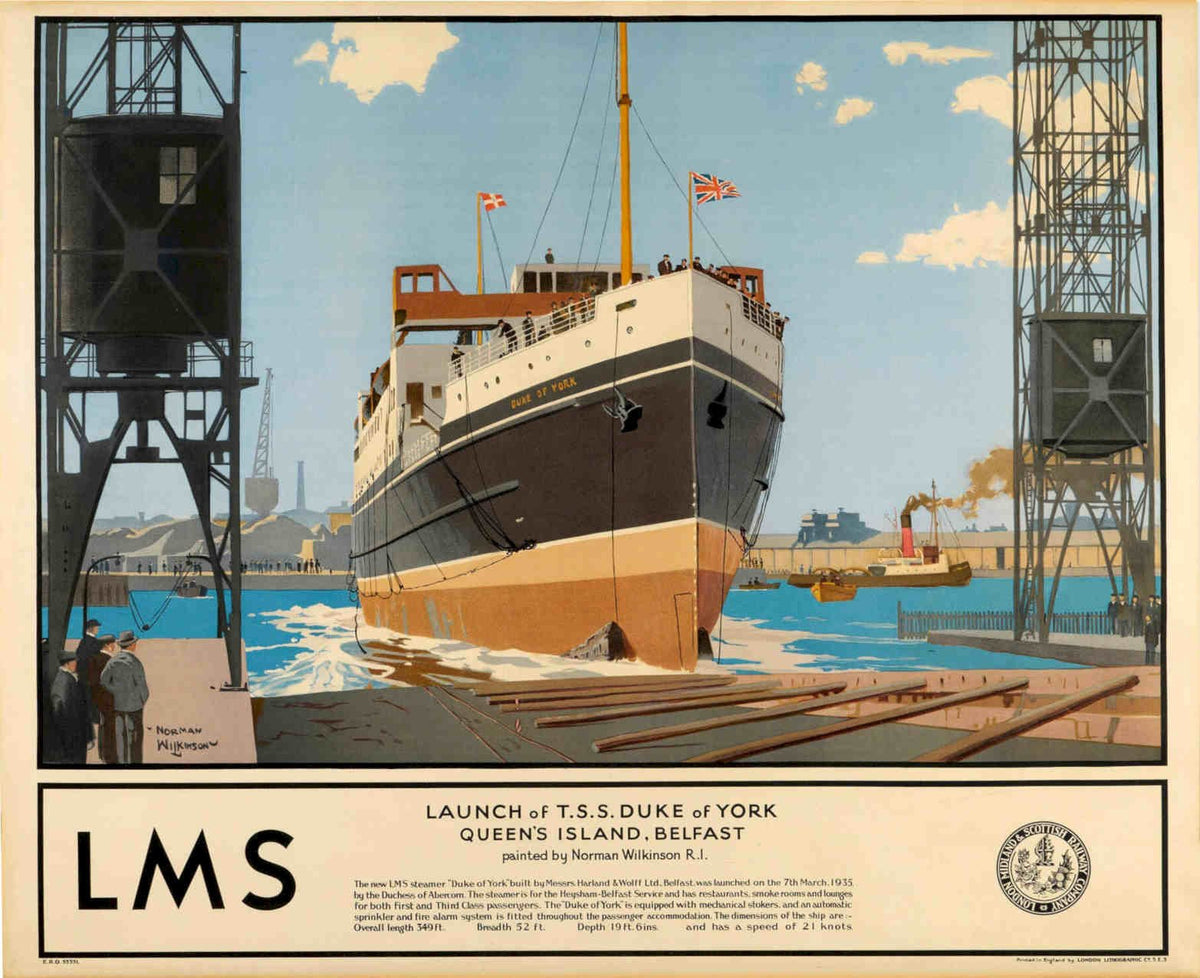 Duke York Ship Vintage Retro Advert Poster A4 Photo Print