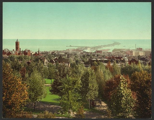 Duluth from Cascade Park Vintage A4 Photo Print