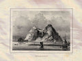 Dumbarton Castle Scotland Pernot 1827 1 Vintage A4 Photo Print