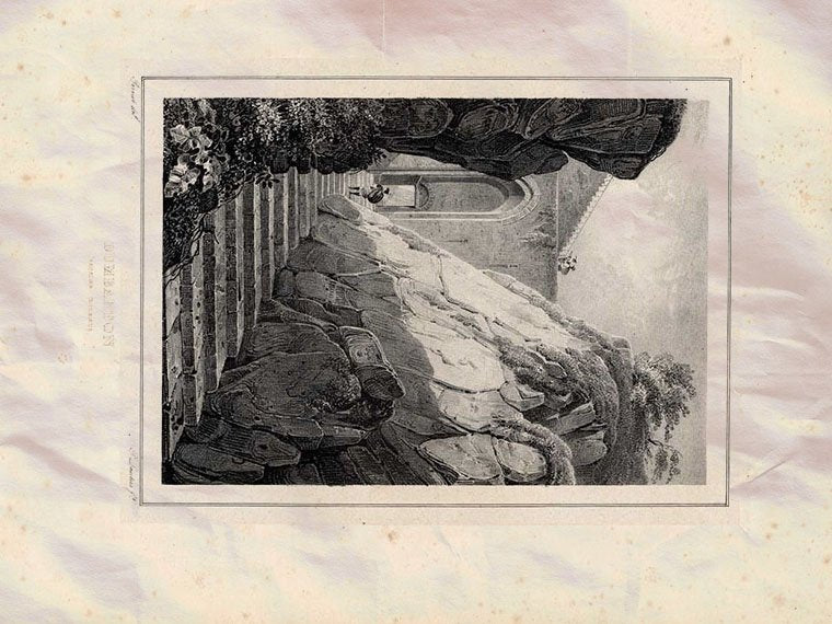 Dumbarton Castle Scotland Pernot 1827 Vintage A4 Photo Print