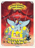 Dumbo Circus Poster Vintage Retro Advert Poster A4 Photo Print