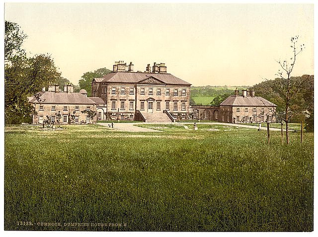 Dumfries House from south Cumnock Vintage A4 Photo Print