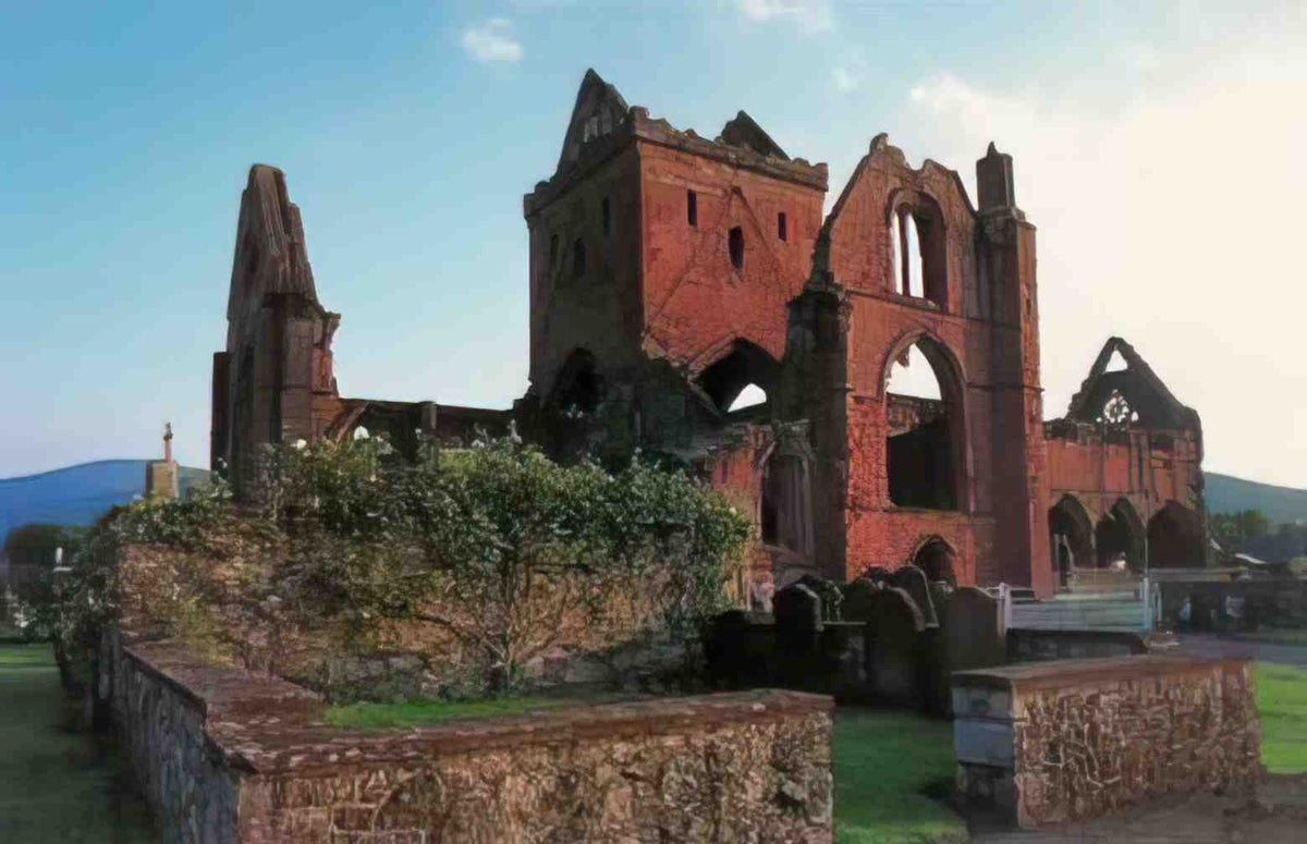 Dumfriesshire Dumfries Sweetheart Abbey II Vintage A4 Photo Print