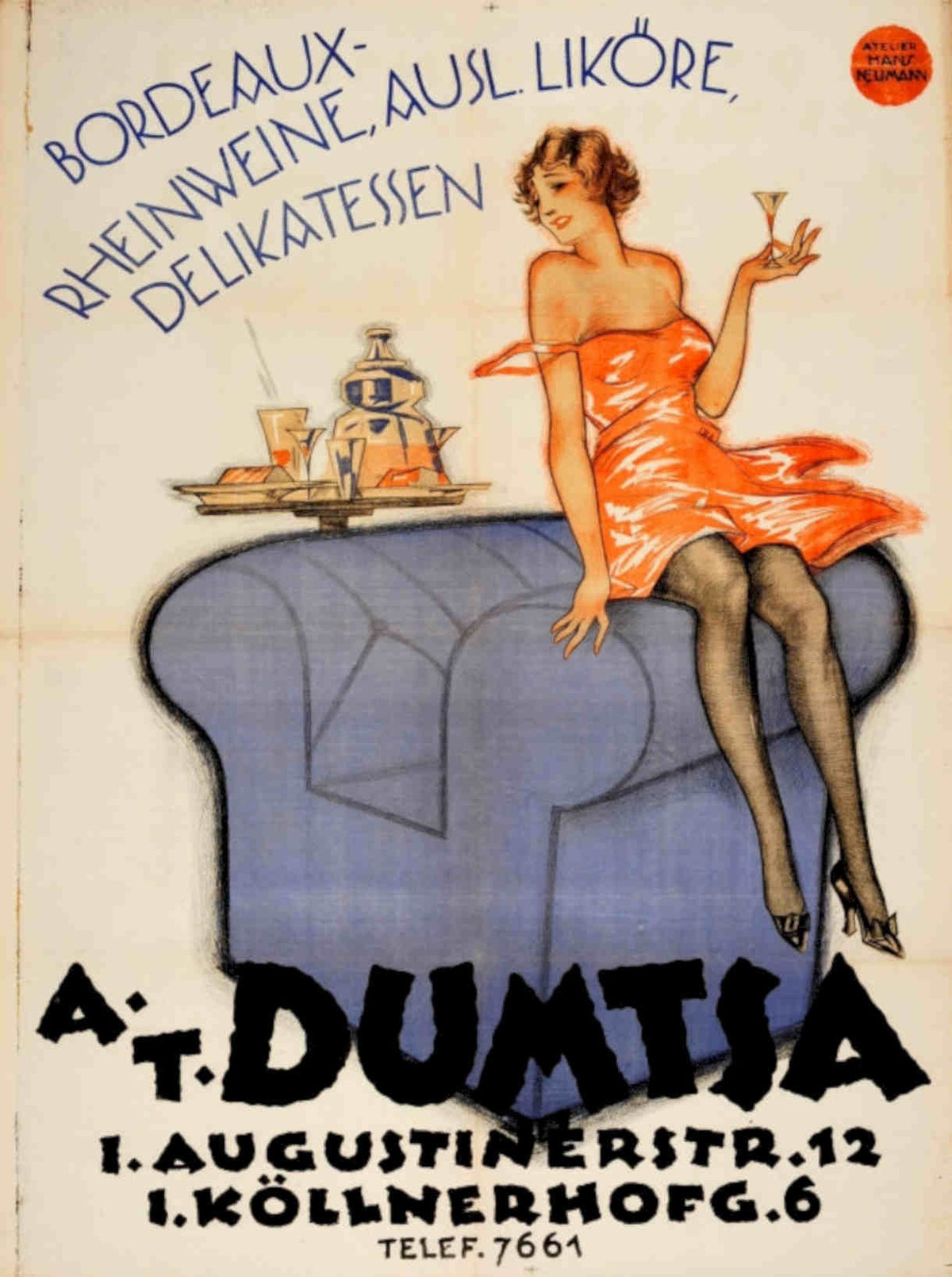 Dumtsa Wine Drinks Vintage Retro Advert Poster A4 Photo Print