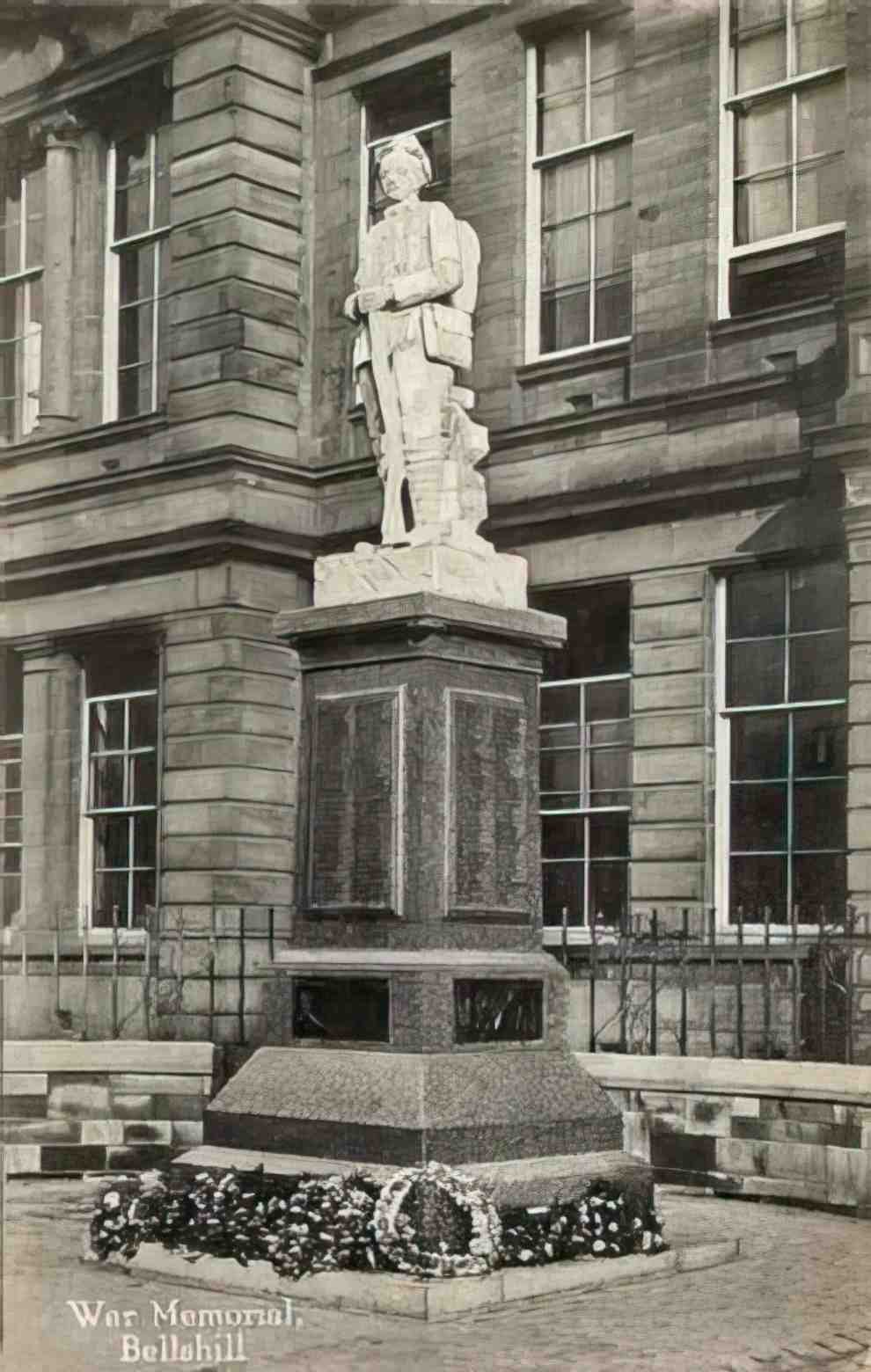 Dunbartonshire Bellshill War Memorial 1920's Vintage A4 Photo Print
