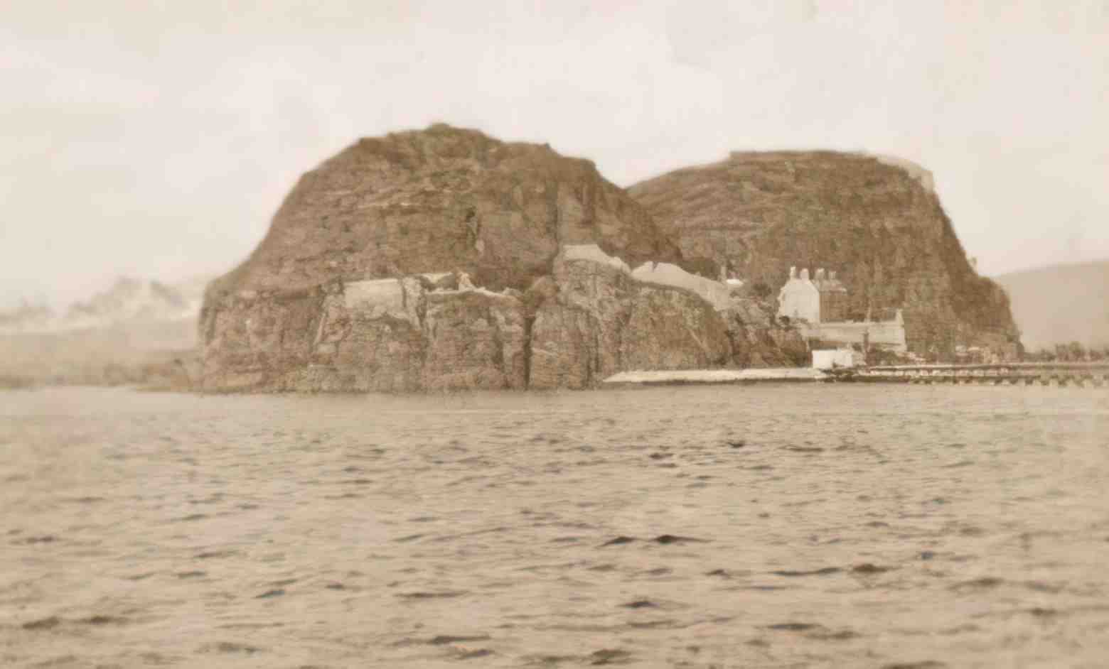 Dunbartonshire Dumbarton Castle Vintage A4 Photo Print