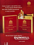 Dunhill Cigarettes Boxes 2 Vintage Retro Advert Poster A4 Photo Print