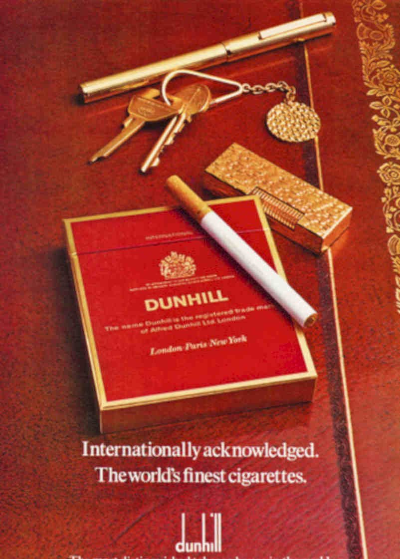 Dunhill Keys Gold Vintage Retro Advert Poster A4 Photo Print