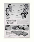 Dunlop Bedtime Family Vintage Retro Advert Poster A4 Photo Print