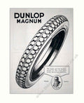 Dunlop Magnum Tire 1 Vintage Retro Advert Poster A4 Photo Print