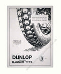 Dunlop Magnum Tire 2 Vintage Retro Advert Poster A4 Photo Print