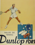 Dunlop Tennis Balls Vintage Retro Advert Poster A4 Photo Print