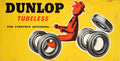 Dunlop Tubeless Vintage Vintage Retro Advert Poster A4 Photo Print