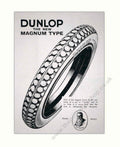 Dunlop Tyre Magnum Vintage Retro Advert Poster A4 Photo Print