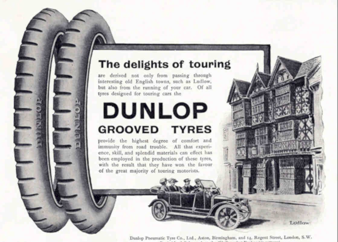 Dunlop Tyre Rollsroyce Vintage Retro Advert Poster A4 Photo Print