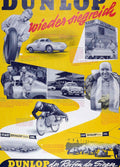 Dunlop Vintage Cars Vintage Retro Advert Poster A4 Photo Print