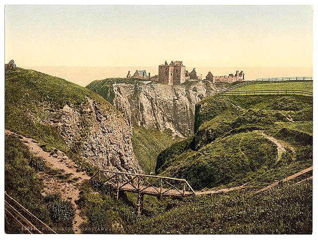 Dunottar Castle Stonehaven Vintage A4 Photo Print