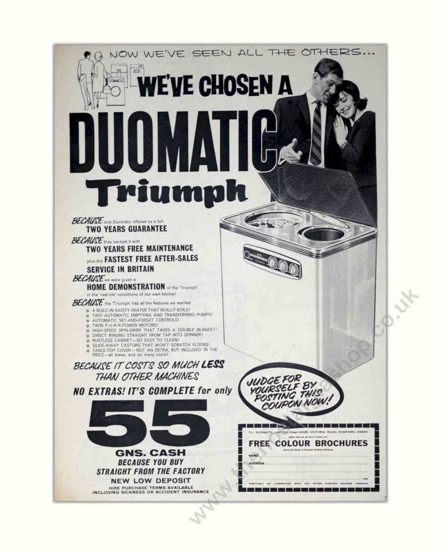 Duomatic Triumph Poster 1 Vintage Retro Advert Poster A4 Photo Print