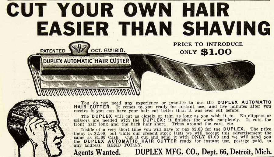 Duplex Automatic Hair Cutter barber advert A4 Photo Print