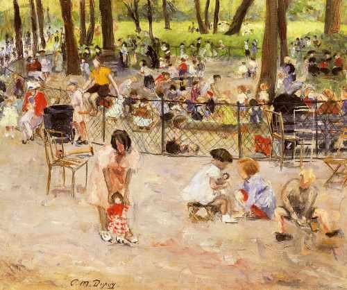 Dupuy Paul Michel Le Parc Monceau A Paris A4 Photo Print