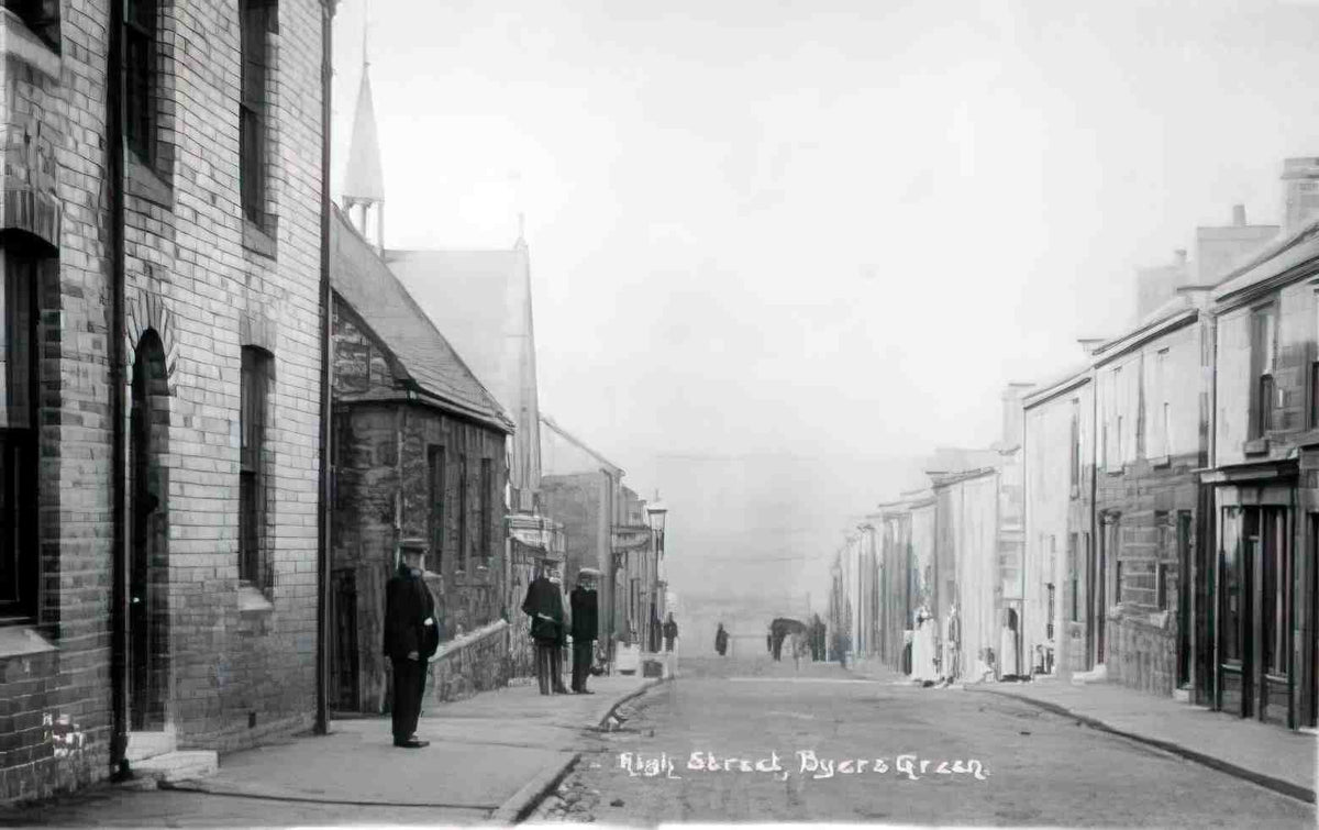 Durham Byers Green High Street II Vintage A4 Photo Print