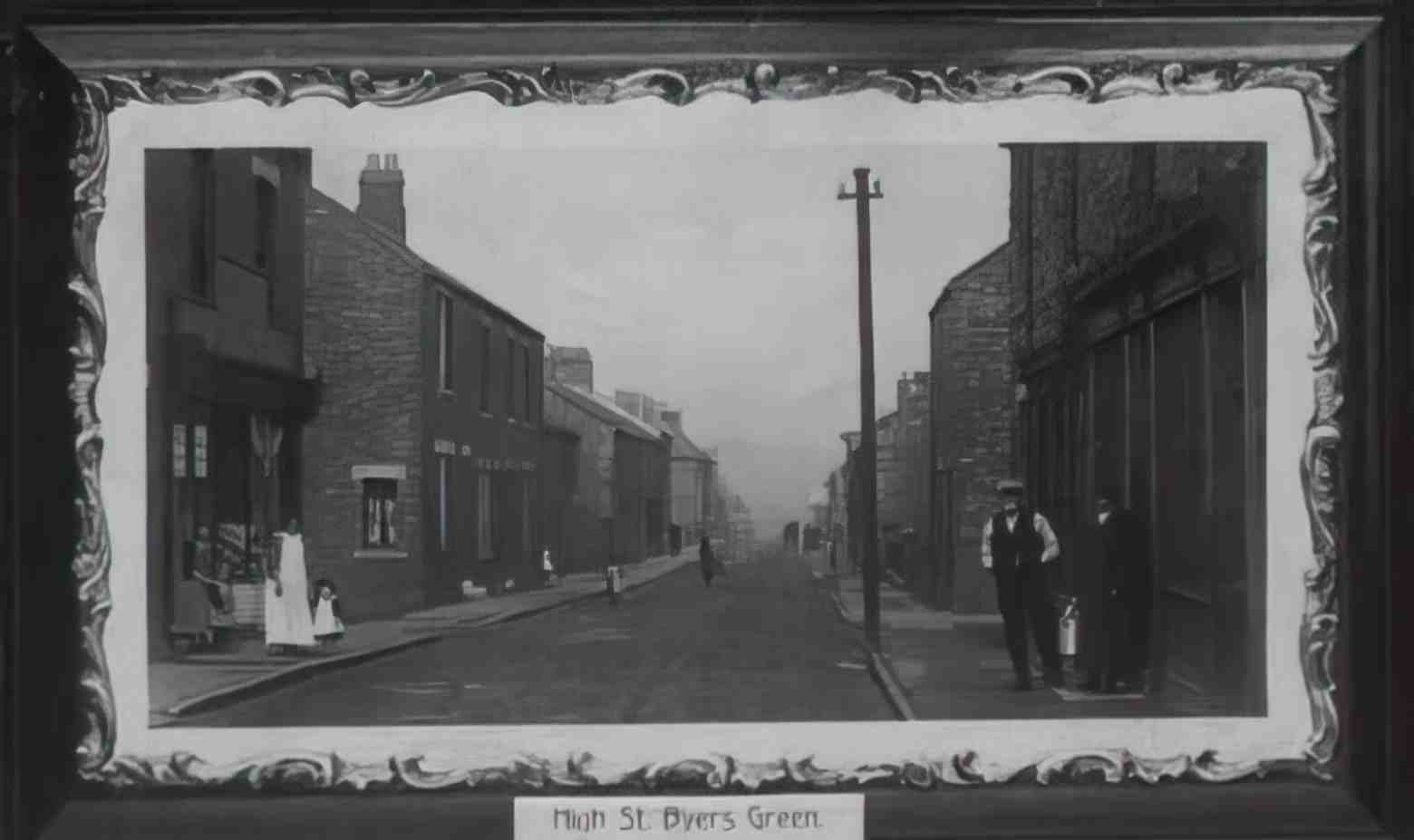 Durham Byers Green High Street Vintage A4 Photo Print
