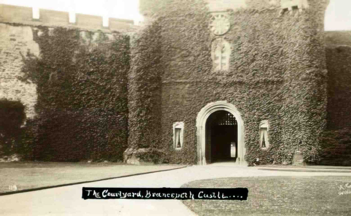 Durham Durham Brancepeth Castle Courtyard Vintage A4 Photo Print