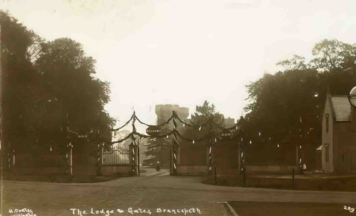 Durham Durham Brancepeth Castle Entrance Vintage A4 Photo Print