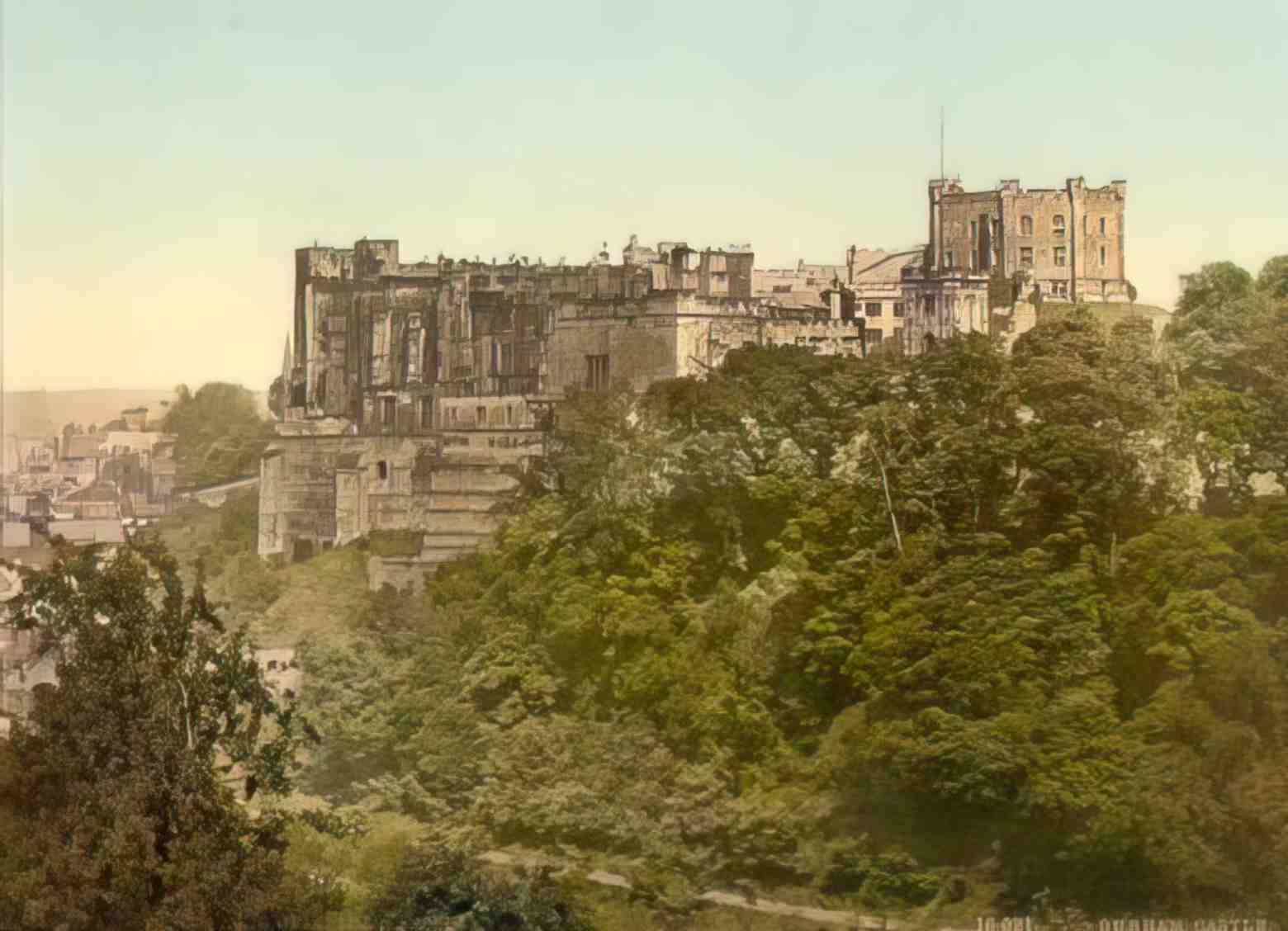 Durham Durham Castle Vintage A4 Photo Print
