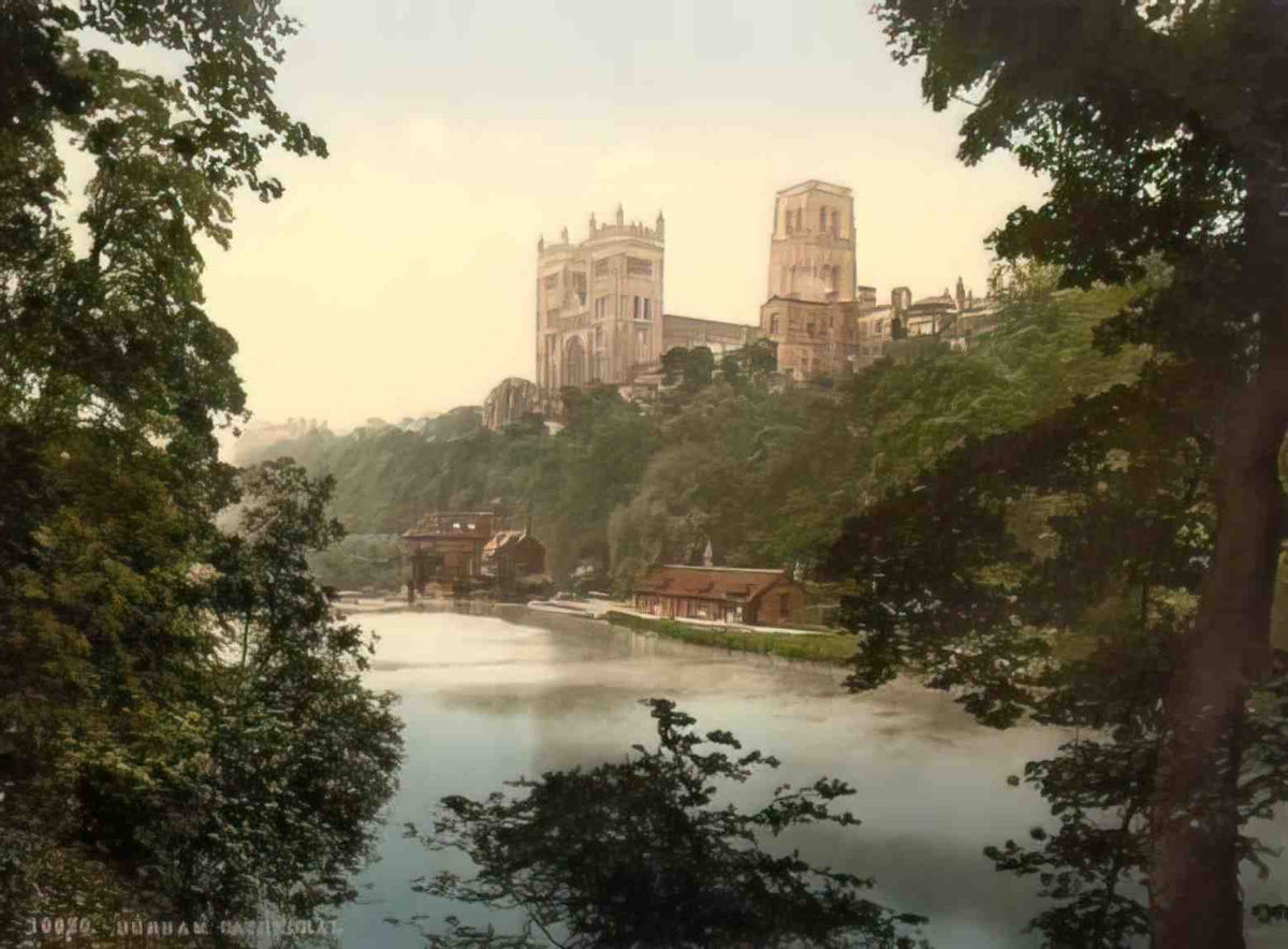 Durham Durham Cathedral Vintage A4 Photo Print