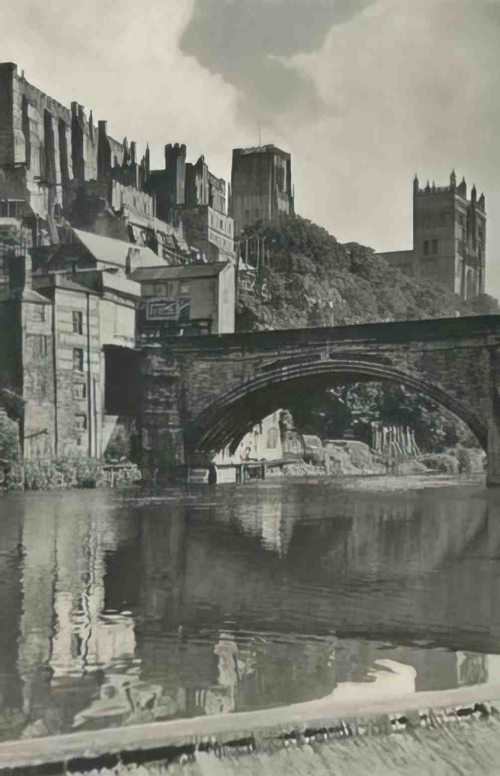 Durham Durham Cathedral and Castle over the River Wear c1930s Vintage A4 Photo Print