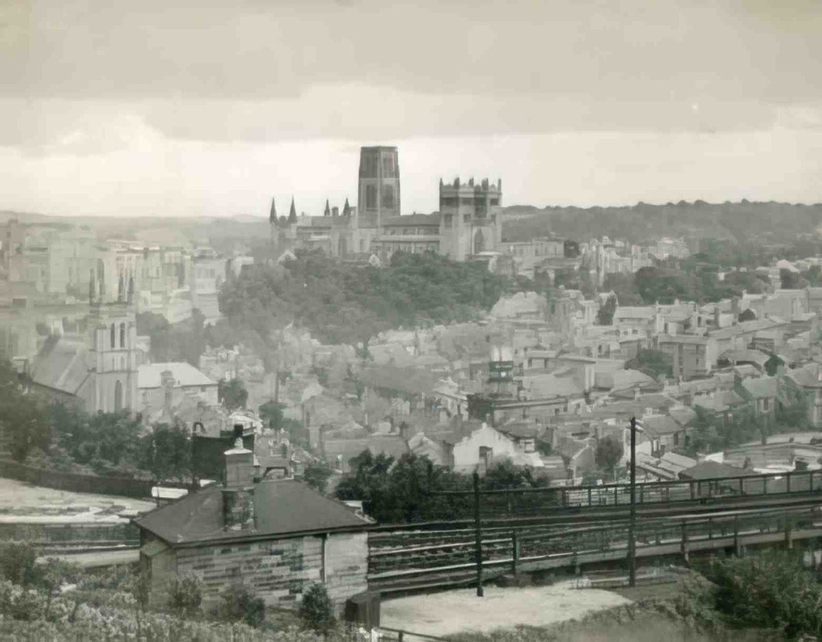 Durham Durham from Wharton Park Vintage A4 Photo Print