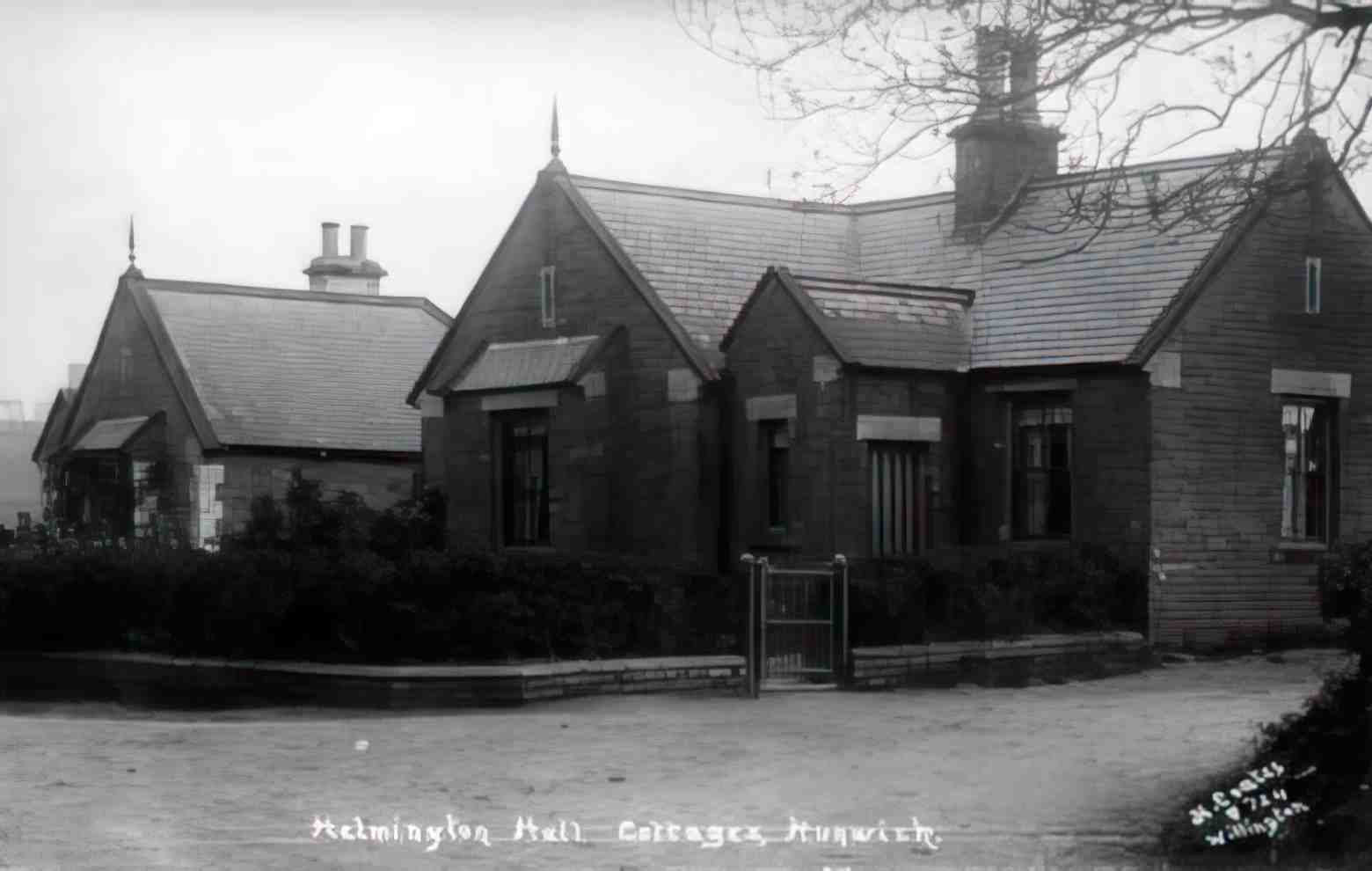Durham Hunwick Helmington Hall Cottages Vintage A4 Photo Print