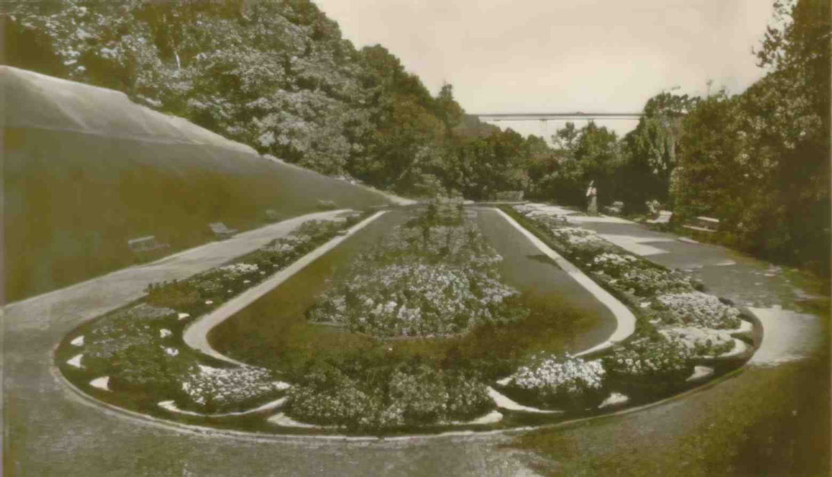 Durham Saltburn by the Sea The Italian Gardens 1909 Vintage A4 Photo Print