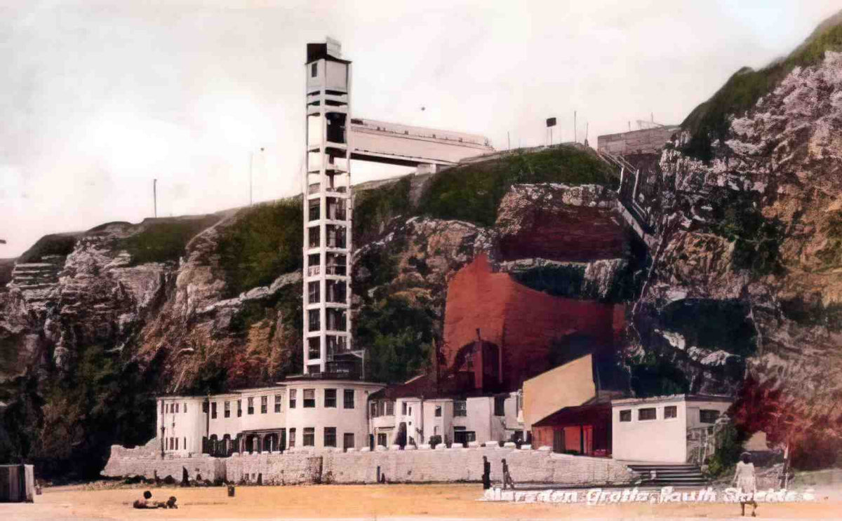 Durham South Shields Marsden Grotto 1950s Vintage A4 Photo Print