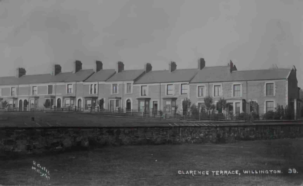 Durham Willington Clarence Terrace Vintage A4 Photo Print