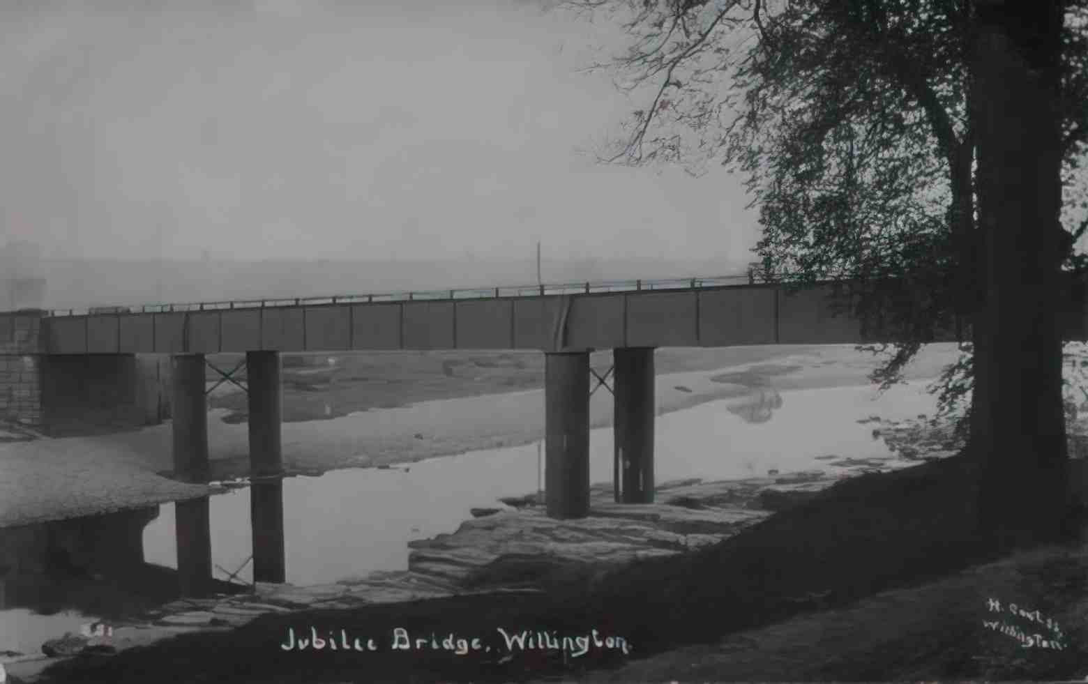 Durham Willington Jubilee Bridge Vintage A4 Photo Print
