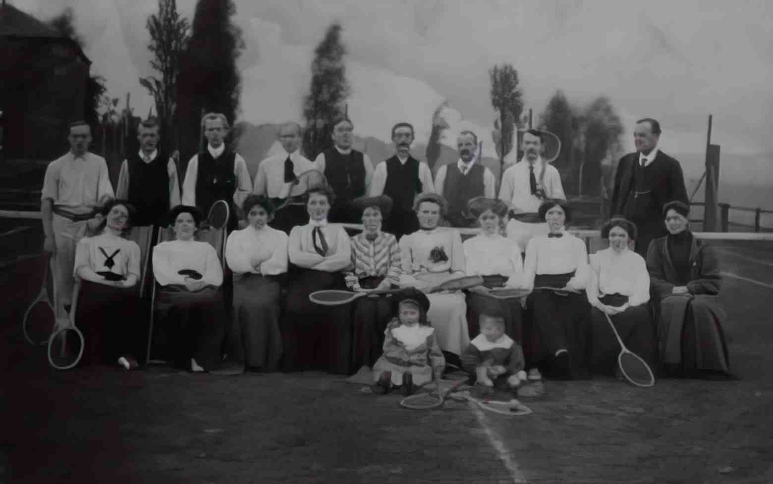 Durham Willington Tennis Players 1920 Vintage A4 Photo Print