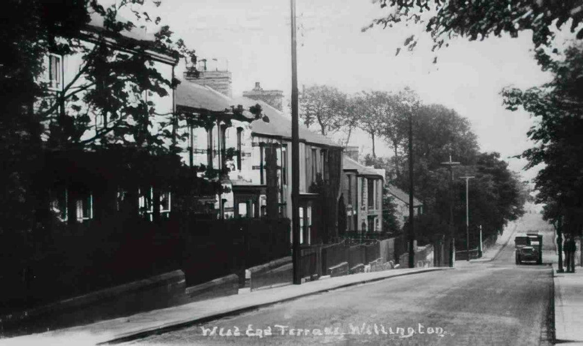 Durham Willington West End Terrace Vintage A4 Photo Print